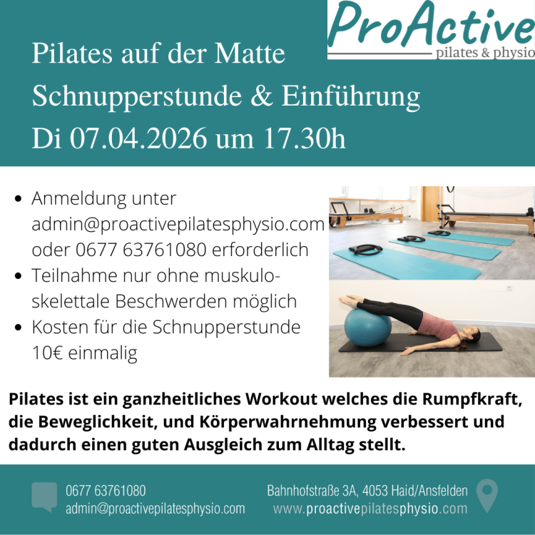 ProActive Schnuppertraining im April&nbsp;2026