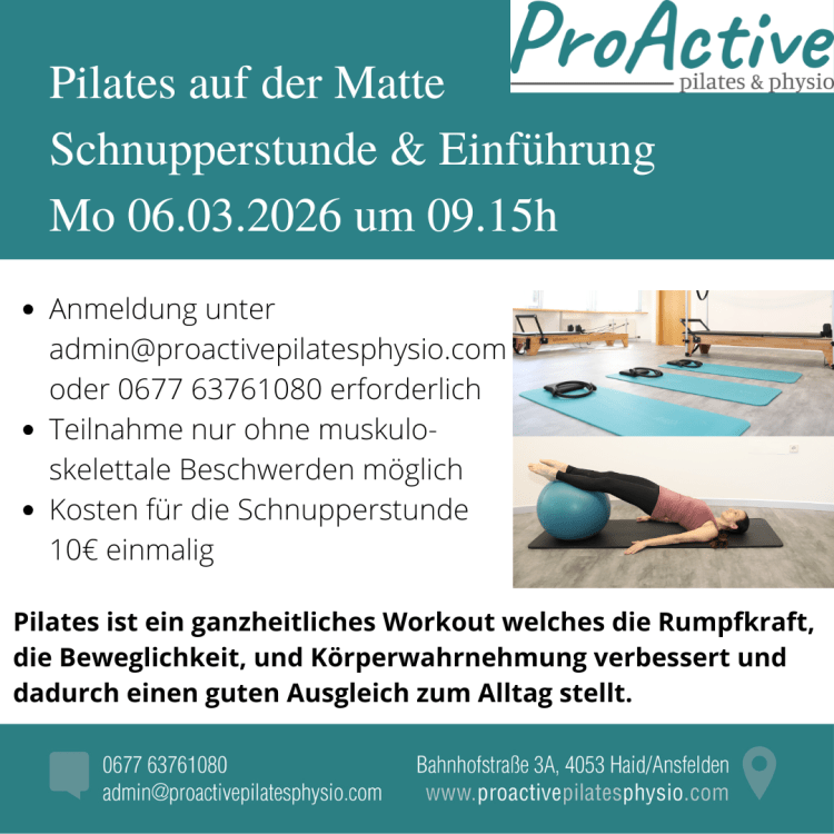 ProActive Schnuppertraining im März&nbsp;2026